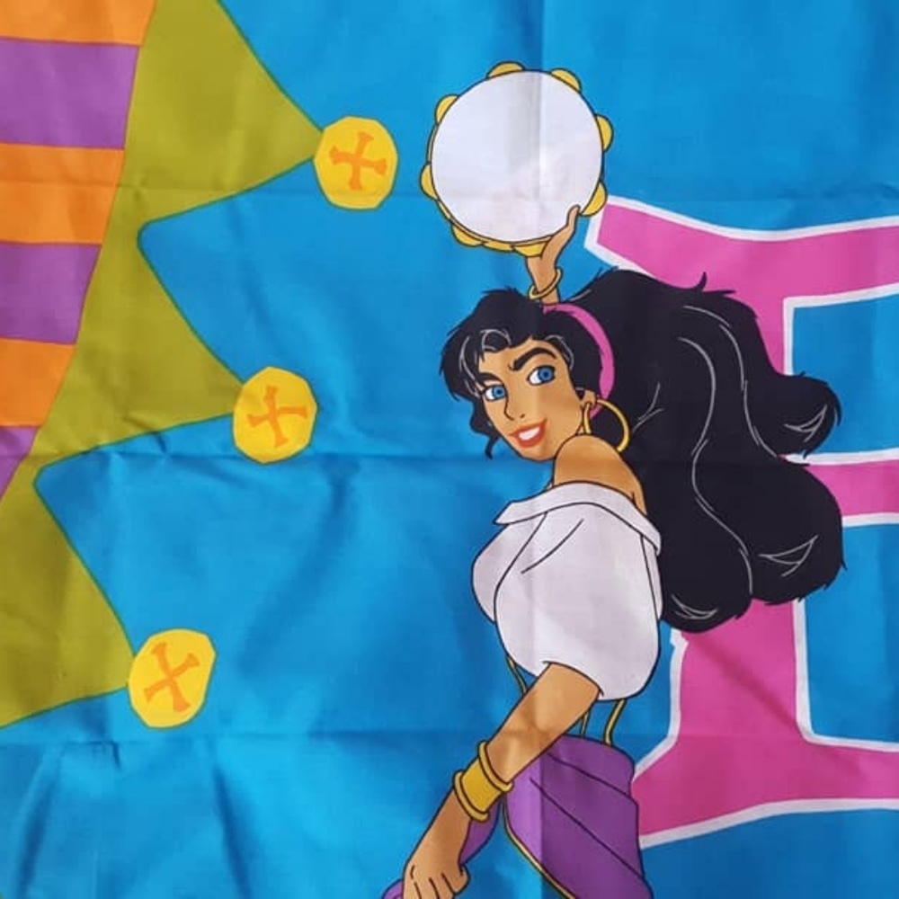 90s NWT Disney Hunchback& Esmeralda Pillow Case